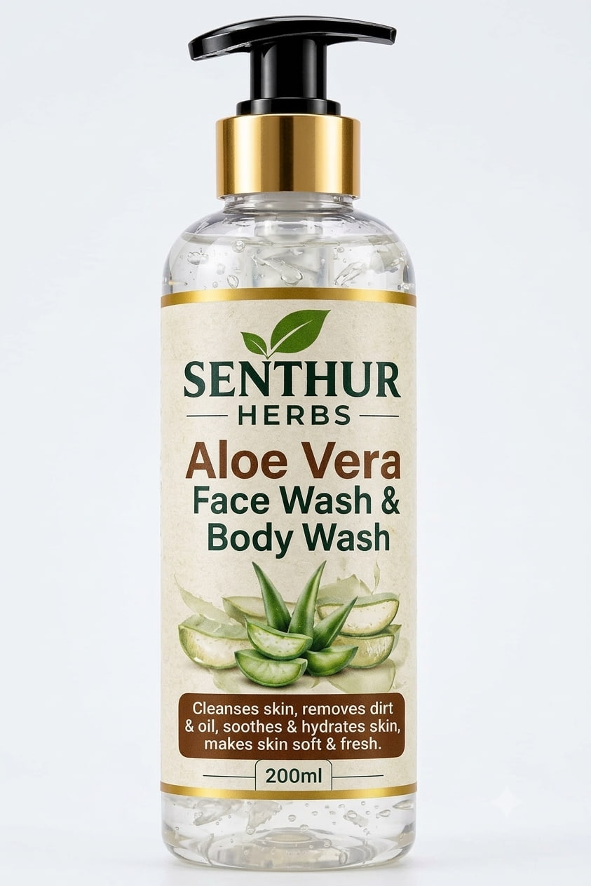 Senthur Herbs Aloe Vera Face Wash & Body Wash